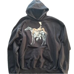 Beyonce Renaissance Act I Horse Graphic Hoodie Size XL